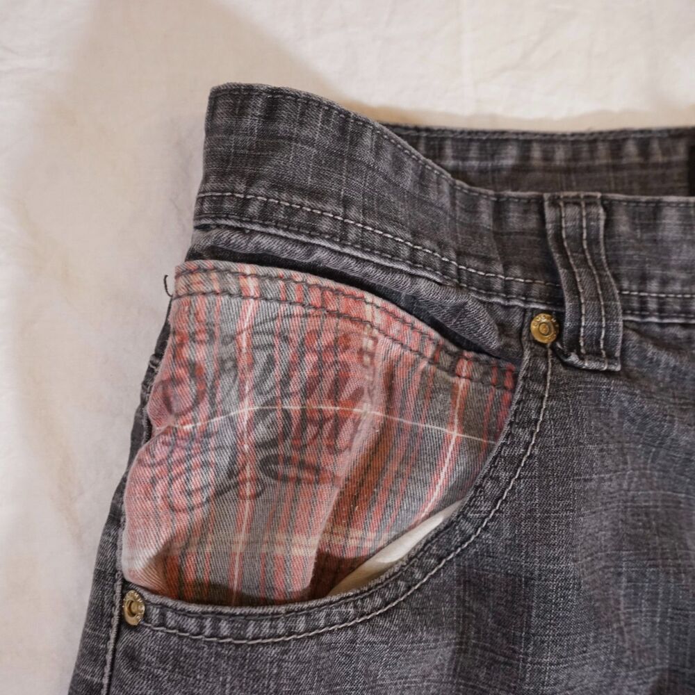 Southpole Script Logo Jeans Spell Out Patch Vinta… - image 4